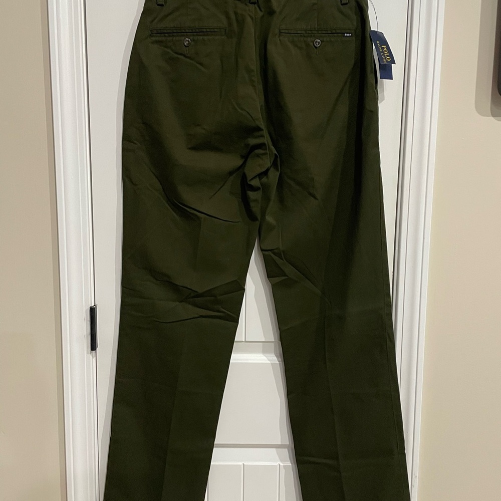 Polo by Ralph Lauren Men's Dark Green Chinos NEW WITH TAGS - Picture 4 of 6